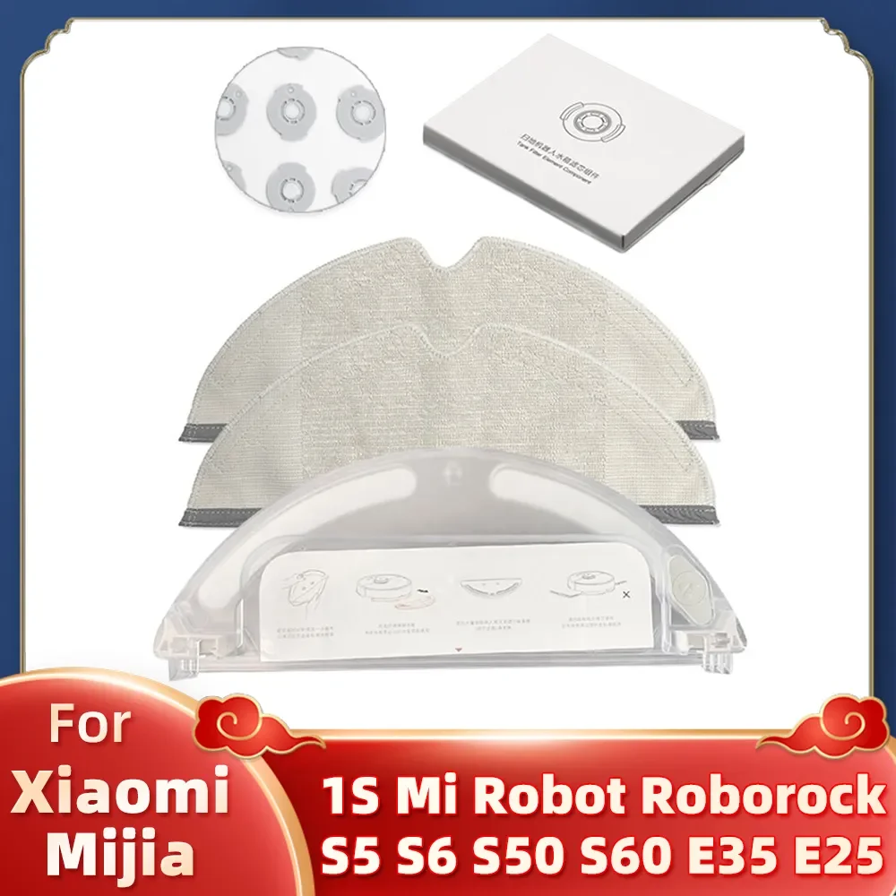 Water Tank Box Water Tank Filter Mop Cloth Parts For Xiaomi Mijia 1S Mi Robot Roborock S5 S6 S50 S60 E35 E25 Vacuum Cleaner