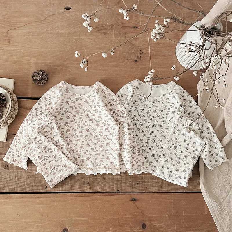 Girls Floral Pajamas Set