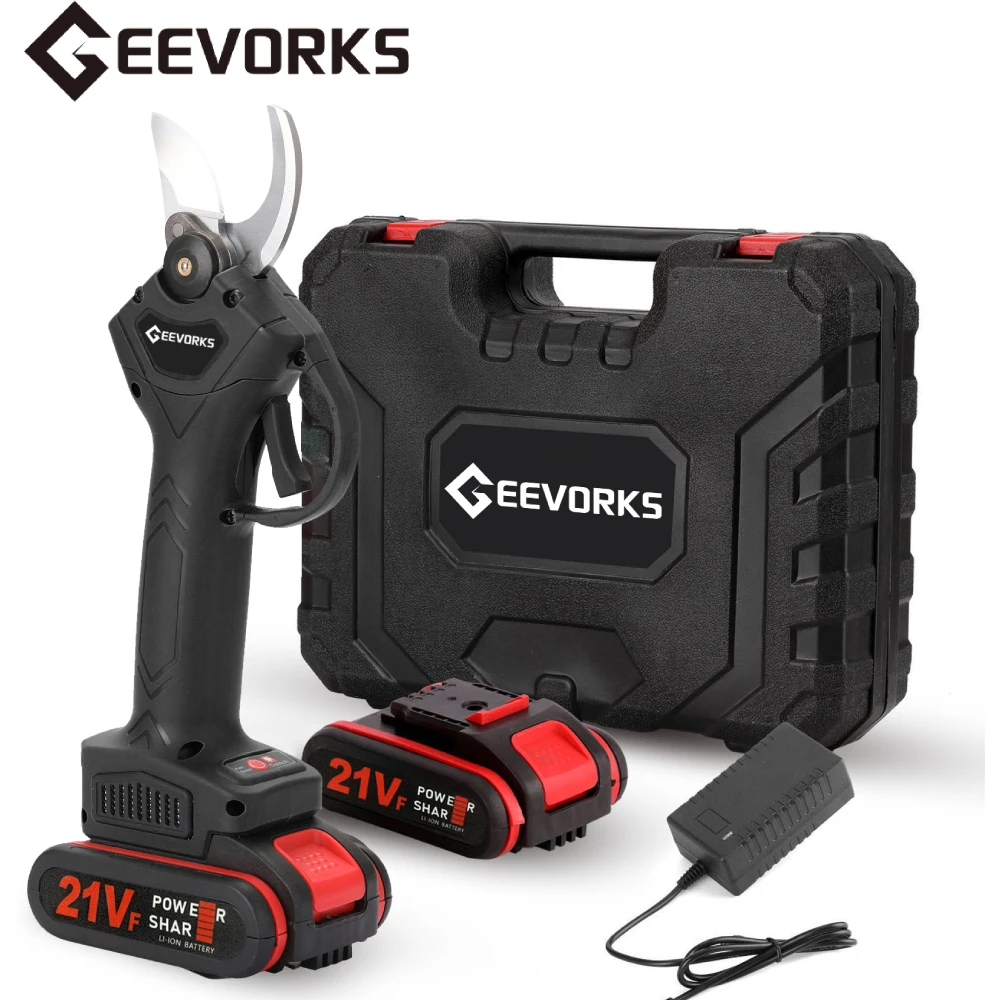 Geevorks Electric Cordless Pruner Pruning Shear With Lithiumion