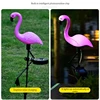 Pink Flamingo Solar Light Outdoor Courtyard Decoration Light Waterproof Garden LED Patio Walkway Light with Lights Ground Lamp P 5