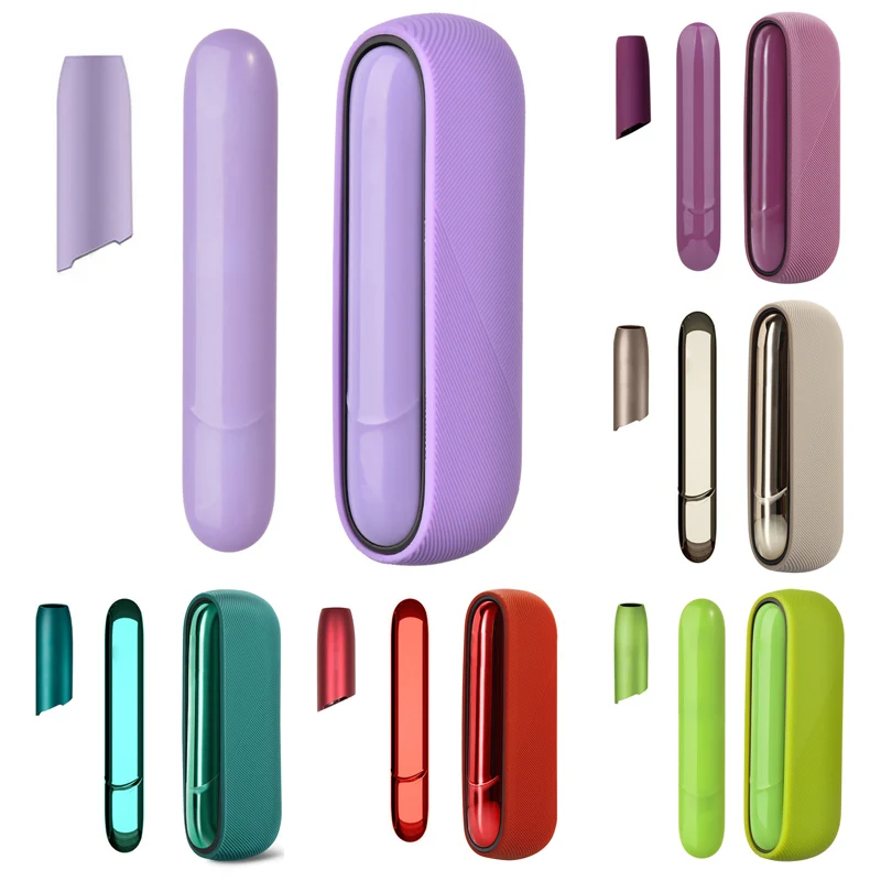 

multicolor 3 in 1 For IQOS 3 Cigarette Cap High Quality Non Slip Silicone Case For IQOS 3.0 Duo Protective Cover with Door Cover