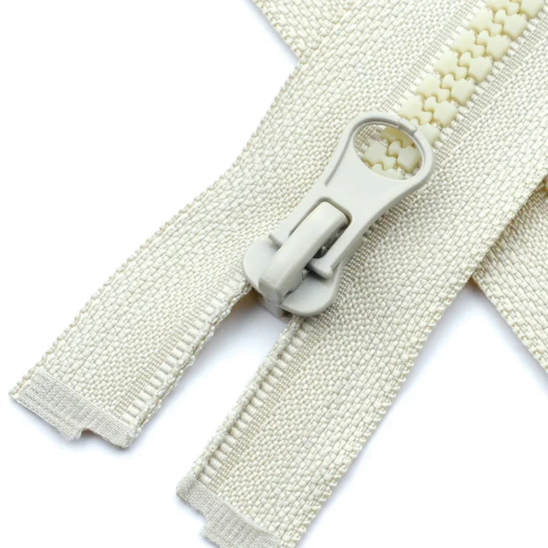 Description Picture 6 of item5# Resin Zipper 40cm 50cm 60cm 80cm Single Open End Coat Down Jacket Zippers DIY Sewing Accessories Clothes Long Zipper