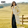 Semir Down Jacket Women Long Length Three-Proof Versatile 2024 Updated Winter New Loose Hooded Coat Simple Down Jacket 3