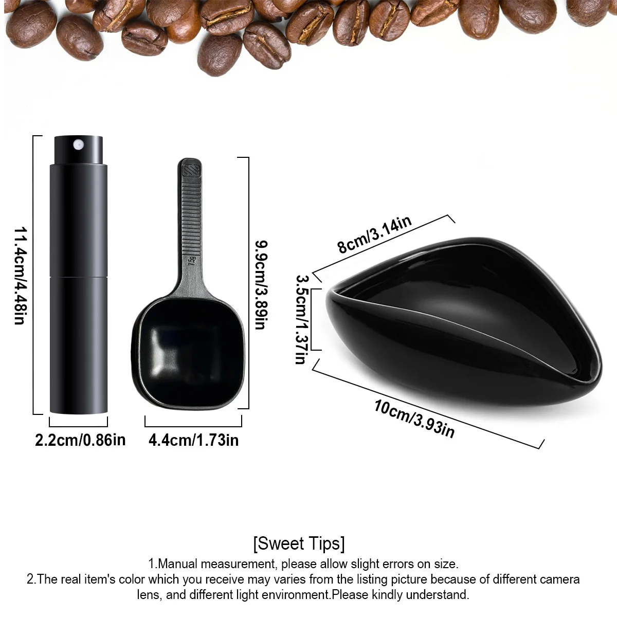 كوب جرعات حبوب القهوة من Leeseph ومجموعة زجاجات ال...