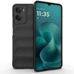 Liquid Silicone Fashion Case - Non - Slip, High - Quality Bumper - Motorola Moto G06 Power (HD - black)