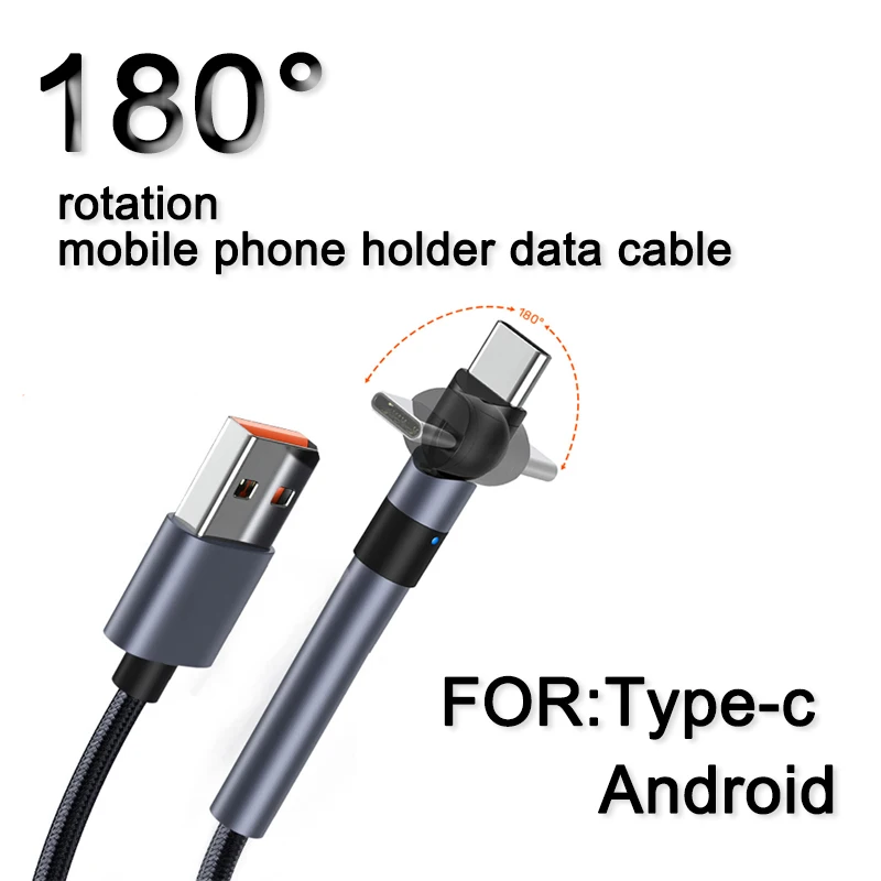 

Для Huawei Xiaomi 3A/2.4A Быстрая зарядка Android Type-C 180 градусов