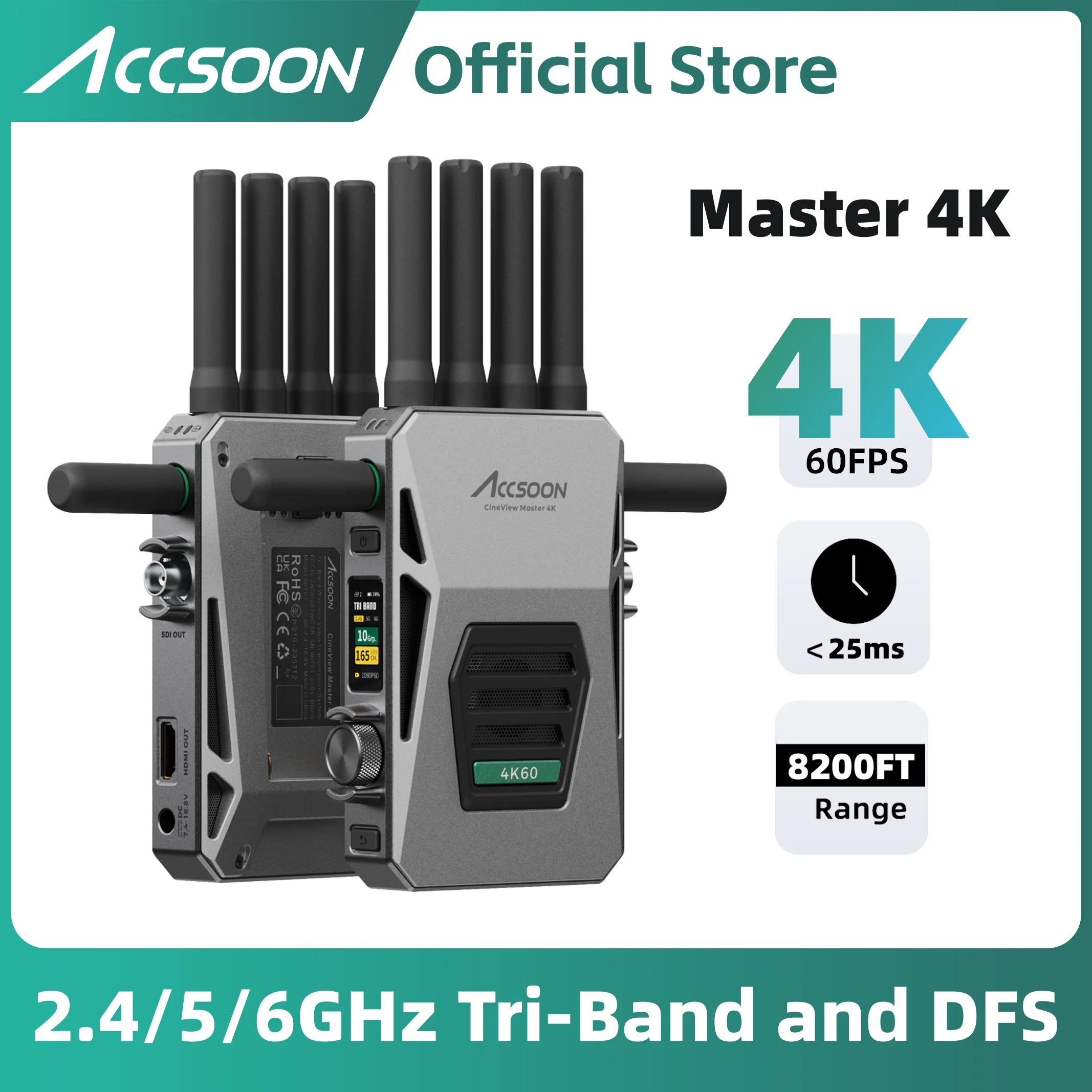 Accsoon CineView Master 4K ワイヤレスビデオ伝送