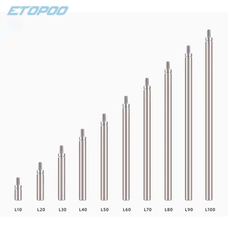 M2.5*10mm-100mm측정 도구 백분율 게이지 다이얼 표시기 프로브 연결로드 백분율 게이지 확장