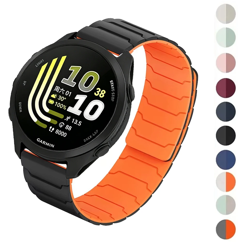Versatile Magnetic Silicone Strap Bracelet, 20mm/22mm
