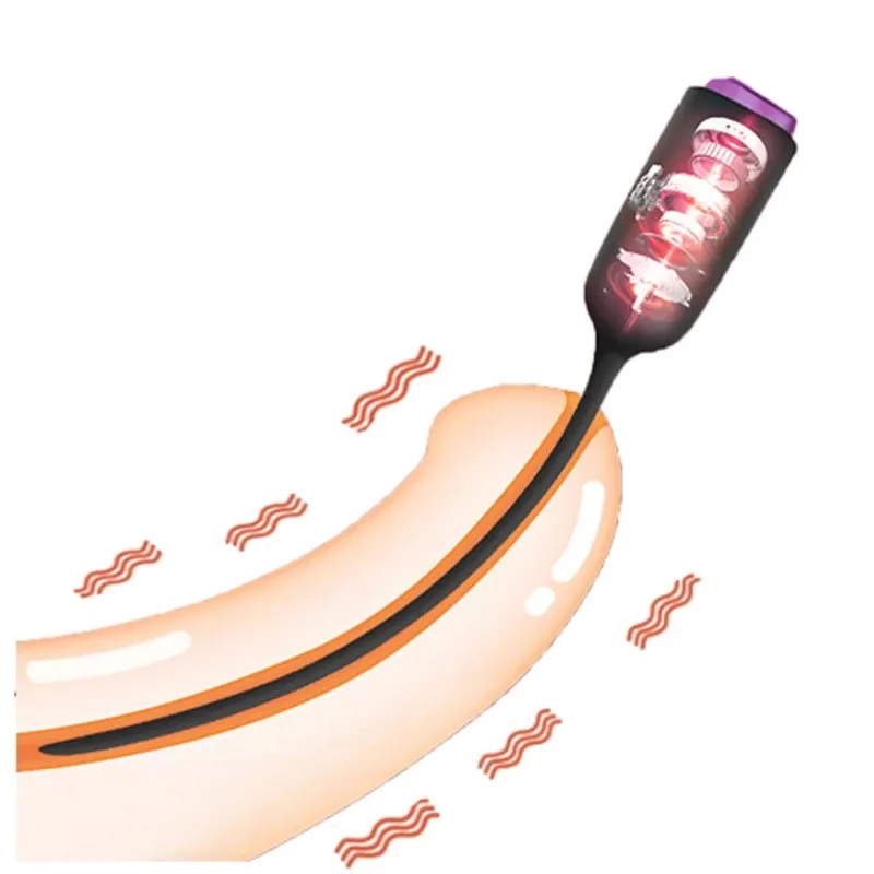 Urethral Dilator 10 Frequency Urethral Vibrator Catheter Sex Toy Men Penis Plug Dildo Dilator Massager Horse Eye Stimulator Masturbator