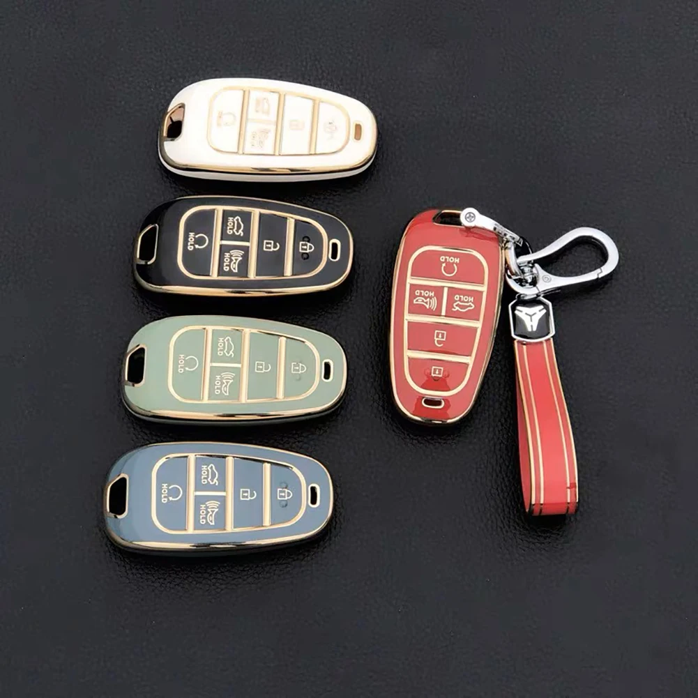 Tpu Car Key Case Cover Per Hyundai 5 7 Button Sonata Sel Ev 6 Ev 8 Ioniq 5 Nexo Tucson Sonata 2020 Grandeur 2020 Sonata Limited