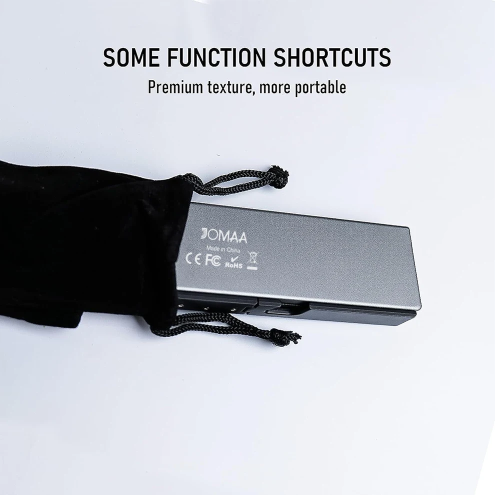 Jomaa-mini Teclado Portátil Dobrável sem Fio com Suporte Hoder Bluetooth Recarregável Tablet Telefone Laptop - Imagem 4