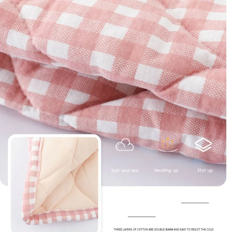 2023 New Women's Winter Thick Loungewear Warm Homewear Three-Layer Jacket  Cotton Pajamas Turn-down Collar Home Wear Set