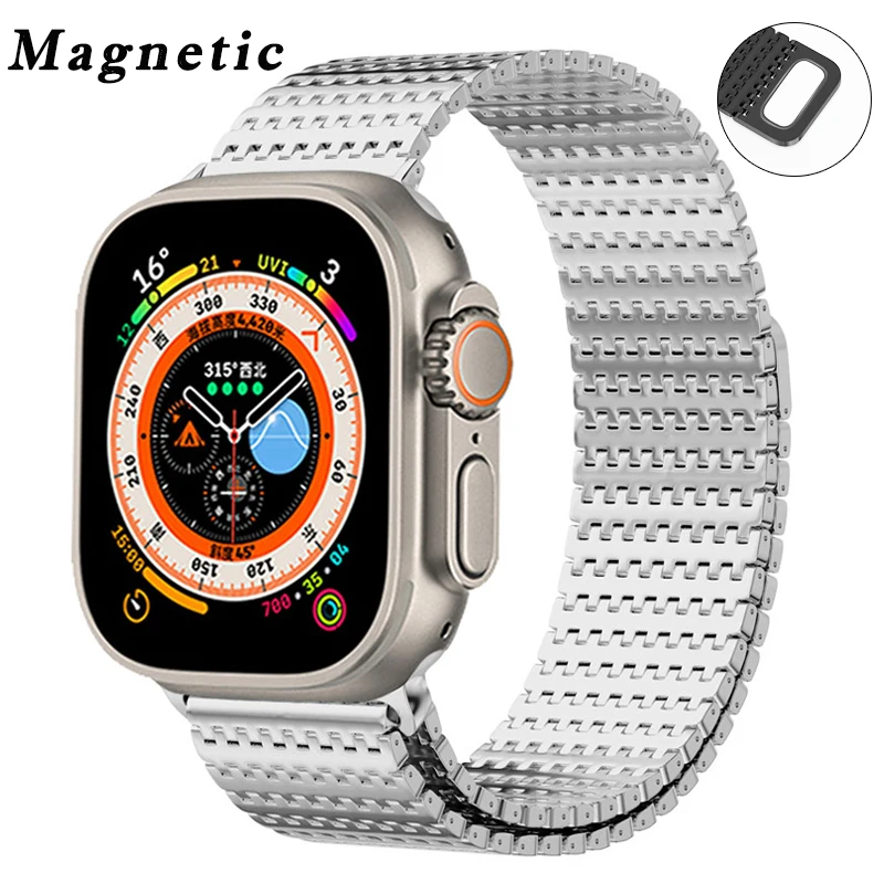 

Magnetic Loop Strap for Apple Watch Band 45mm 44mm 40mm 41mm 49mm 42mm Bracelet IWatch Apple Watch Series Ultra 4 3 5 Se 6 7 8