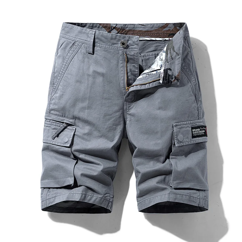 Loose Cropped Pants Men's High-End Jungle Mountaineering Summer New Cargo Shorts Casual All-Matching Straight Multi-Pocket Pants 3