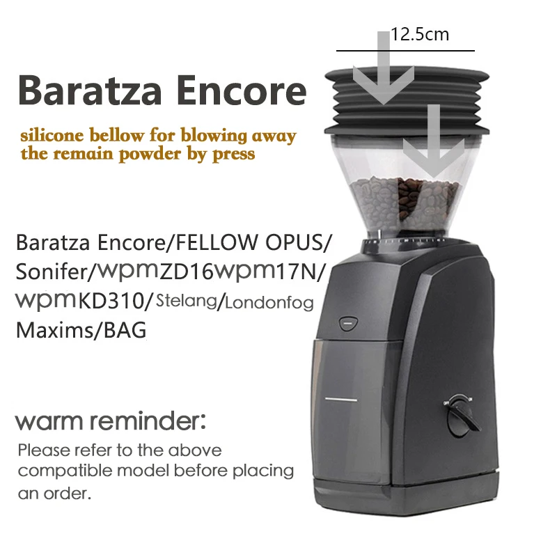 Baratza Grinder Single Dose Hopper Silicone Bellow For