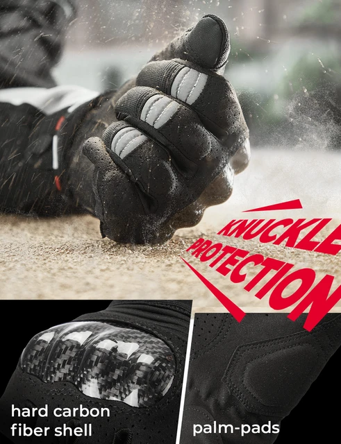 MVPTOO Gants tactiques à écran tactile Gants de moto à doigts durs