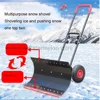 Wheeled Hand Push Snow Removal Shovel Large Vehicle Snow Removal Artifact Snow Removal Machine with Wheels 6
