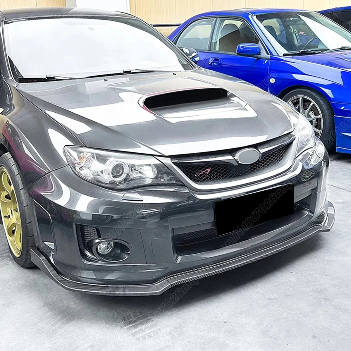 스바루 임프레자 WRX STI 2013 2014 2015 2016 2017 2018 자동차 앞 범퍼 스포일러 바디 앞 펜더 장식 액세서리