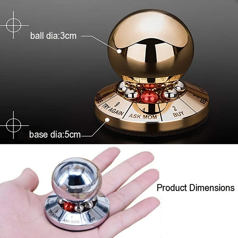 Fidget Toy Prophecy Fate Decision Ball Home Office Finger Spinner Anti-Stress Decompression Desktop Decoration Gift Sensory Fidget Toy