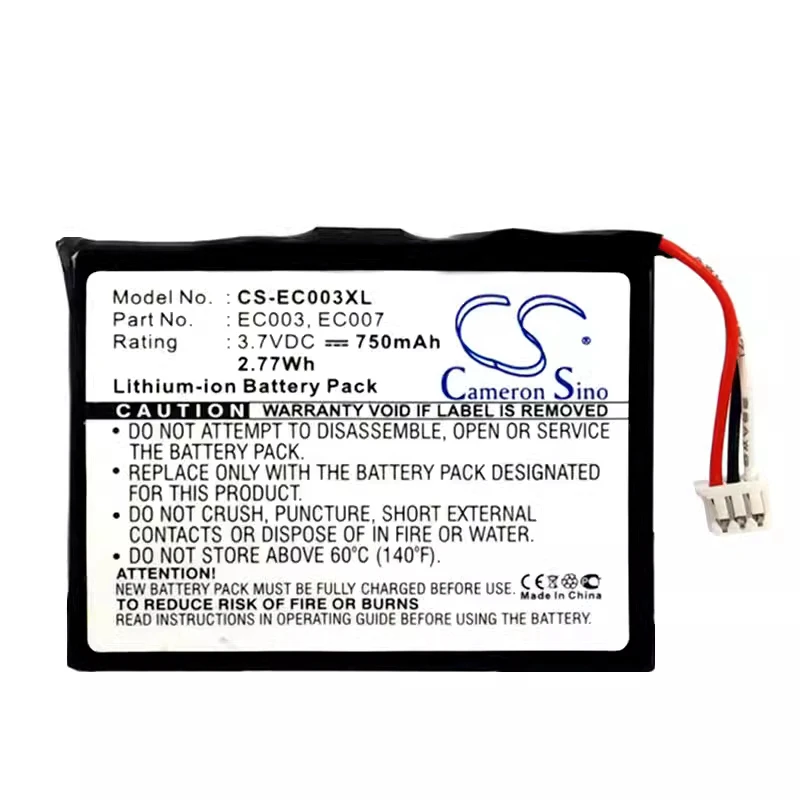 

MP3 EC003EC007 CS-EC003XL Lithium Battery Pack