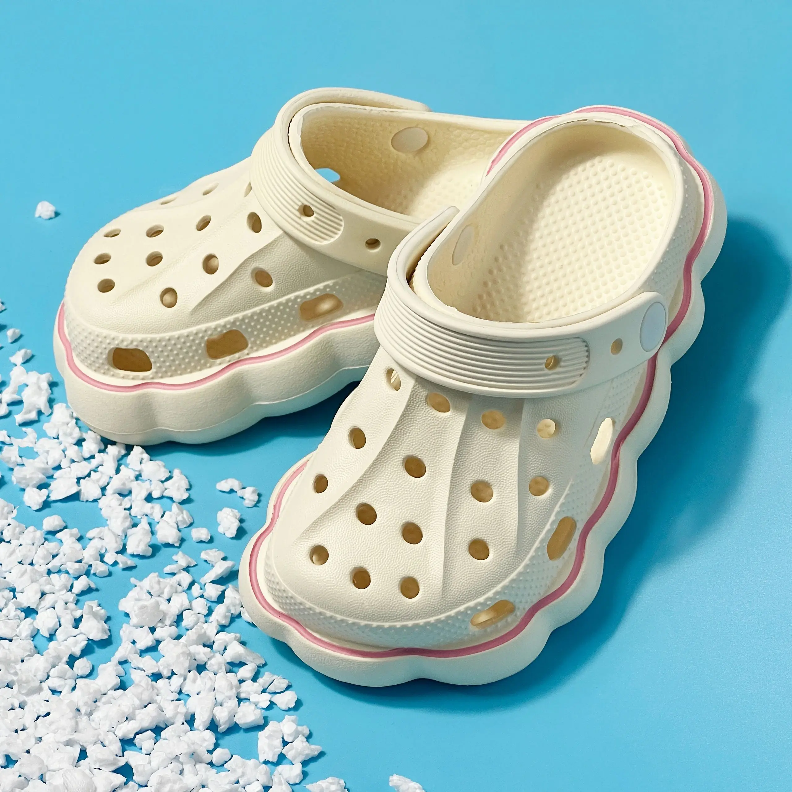 SummerParentchildCuteChildrenCanDIYUpperSoleCaveShoesHome