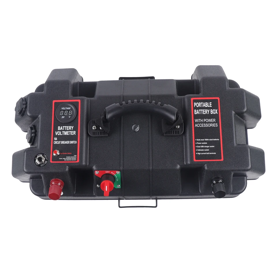Waterproof Portable Battery Box for Outdoor Adventures