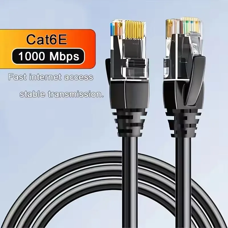 High-Speed Cat6 Ethernet Cable - Shielded UTP RJ45 Network Cord