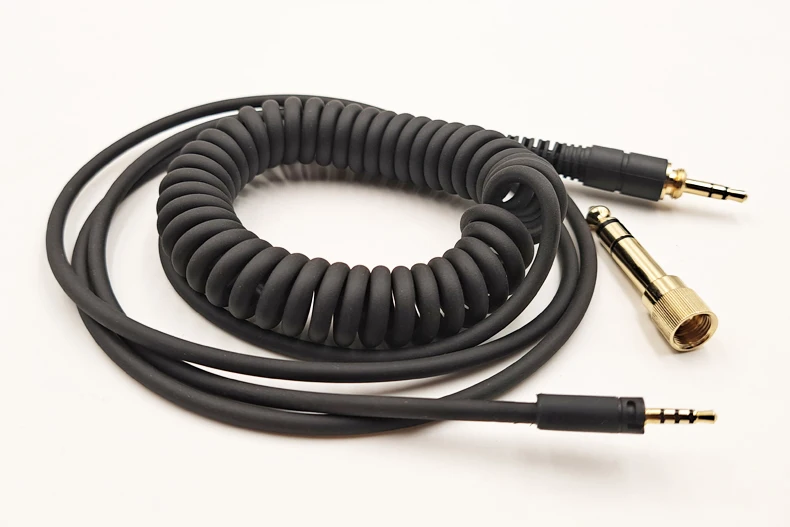 For Sennheiser MOMENTUM HD430 HD450BT HD4.40BT HD458BT HD4.50BTNC Replaceable 6.35mm Large Plug to 2.5mm Spring Headphone Cable