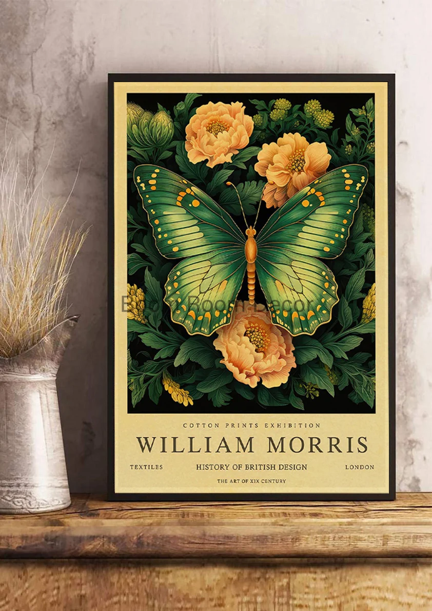 Vintage William Morris Aesthetic Canvas Art