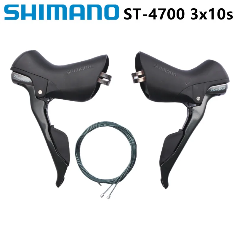 Shimano TIAGRA ST 4700 4703 Black Dual Control Lever 2x10 Speed 3X10 Speed Derailleur Road Bicycle Bike Shifter 20s 30s