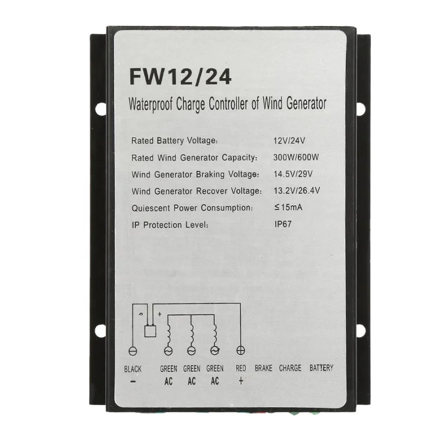 

PWM For Wind Turbine Charger 300W 600W Generator 12V 24V AUTO Wind Power controller
