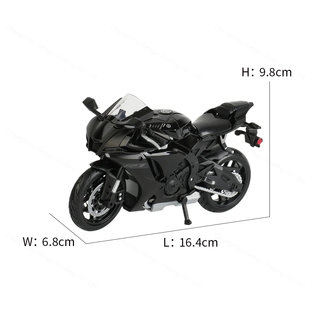 Maisto 1:12 Yamaha 2021 YZF-R1 Black Die Cast Vehicles Collectible Hobbies Motorcycle Model Toys 4