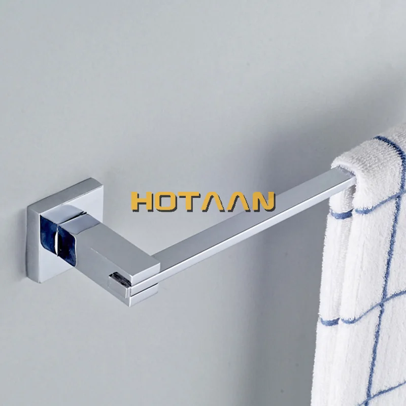Stainless Steel Bathroom Hardware Set Chrome Polished Toothbrush Holder Paper Holder Towel Bar Bathroom Accessories Square Shape