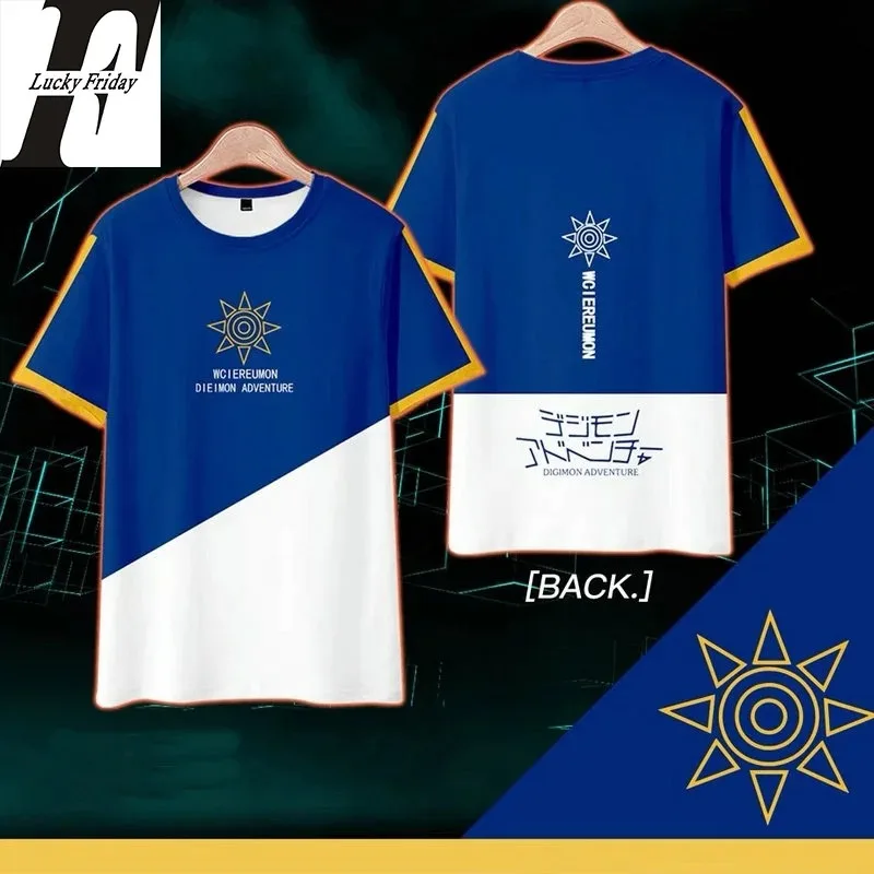 

Digimon japan anime games 3d shirt cosplay men women t-shirts tops o-neck short sleeve boy girl t-shirts t-shirt