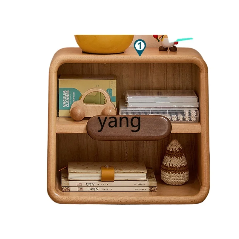 

CX Simple Modern Beech Solid Wood Bedside Storage Cabinet