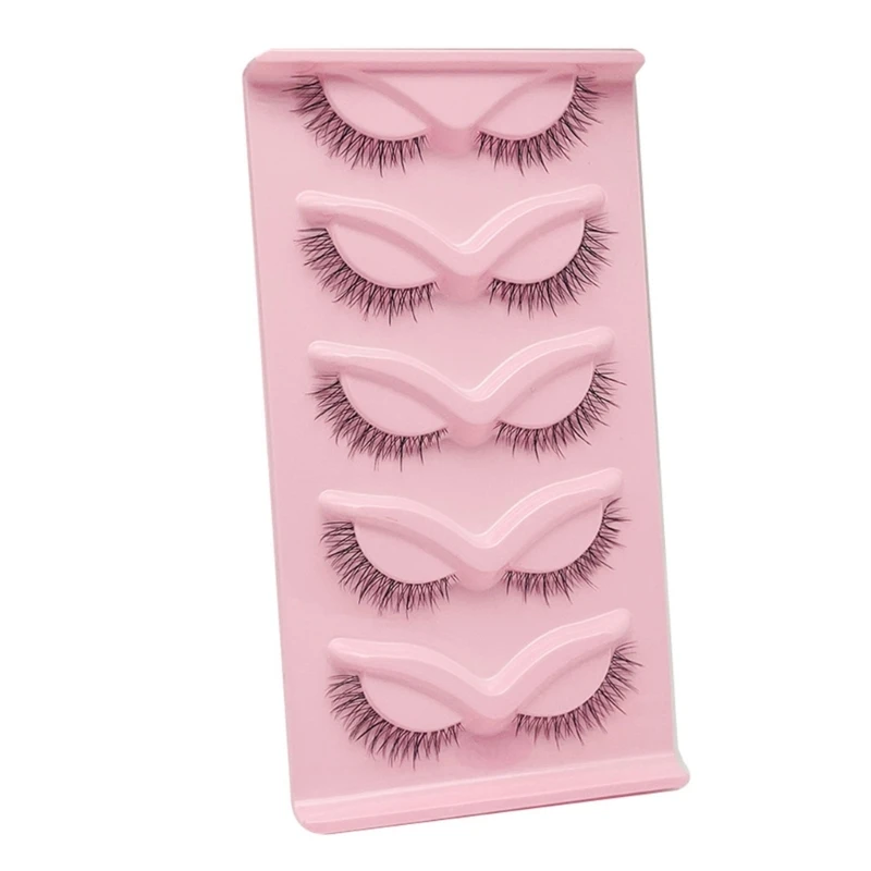 

Manga Lashes False Eyelashes 3D Natural-Lashes Clear-Band Fake Lashes Faux Mink Wispy Lashes Volume Cat-Eye Eyelashes
