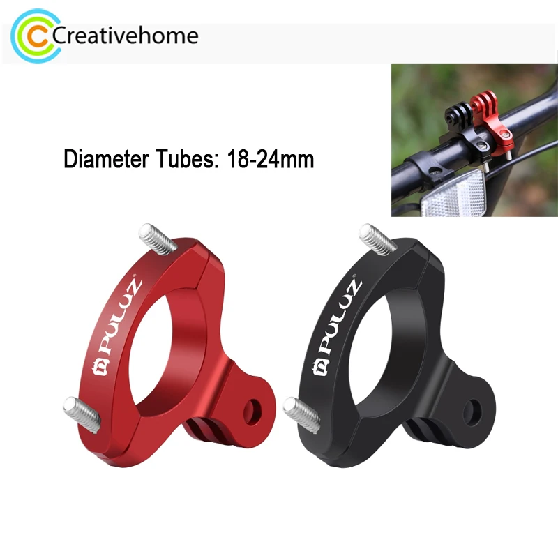 Puluz Action Camera Adattatore Manubrio Bici Supporto In Alluminio Per Gopro Hero12 Hero11 Hero10 9 8 7, Dji Osmo E Altre Action Cam