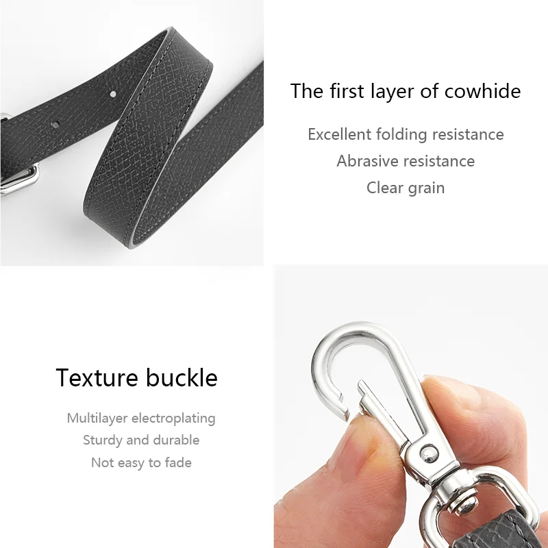 Tracolla per borsa Longchamp M in pelle, cintura resistente per borsa a tracolla, senza foratura, accessori di ricambio. - immagine 3