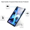 Screen Protector For Apple iPad Air Pro 11 2024 9.7 10.2 10.5 10.9 2th 3th 4th 5th 6th 9th 10th Generation Tempered Glass Film 4