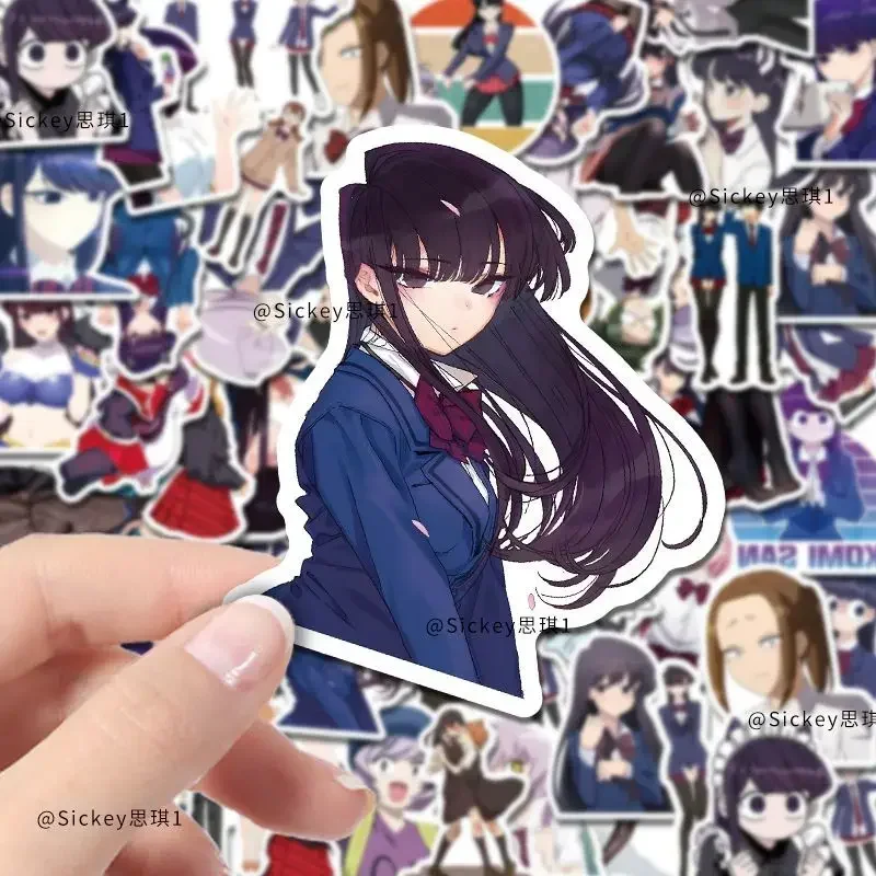 Komi San Wa Komyushou Desu Anime Sticker Kawaii Water Proof Techou Tickers Stationery Kawaii Laptop Phone Case Cute Decorative