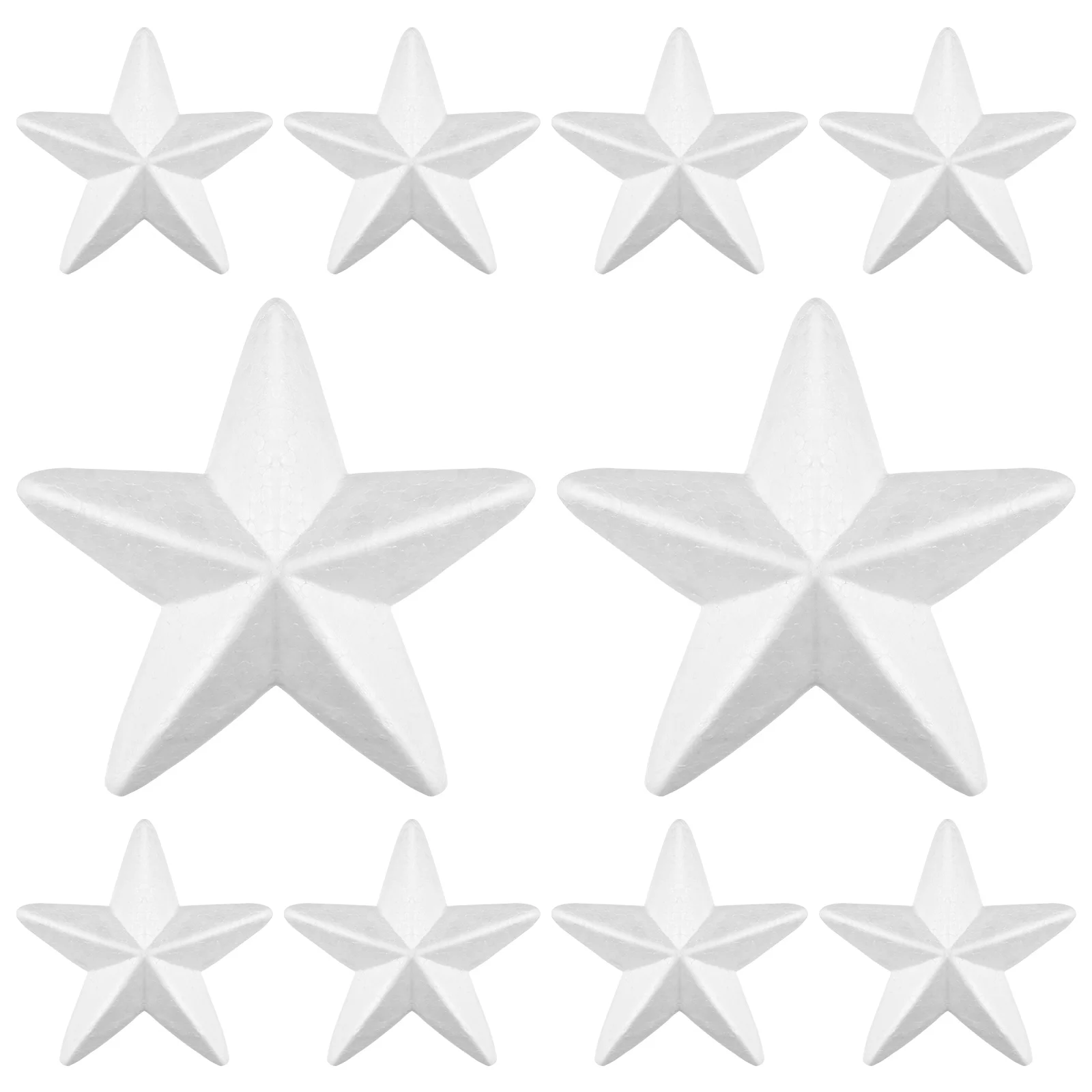 

10 Pcs Nativity Crafts for Kids DIY Star Christmas Decor Pentagram Decorations White Child