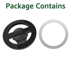 MagSafe Magnetic Car Phone Holder with 17mm Ball Head Base (Black)