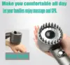 High-pressure Shower Head 3-mode Adjustable Spray with Massage Brush Filter One Key Stop Water Rain Shower Bathroom Accessories 5