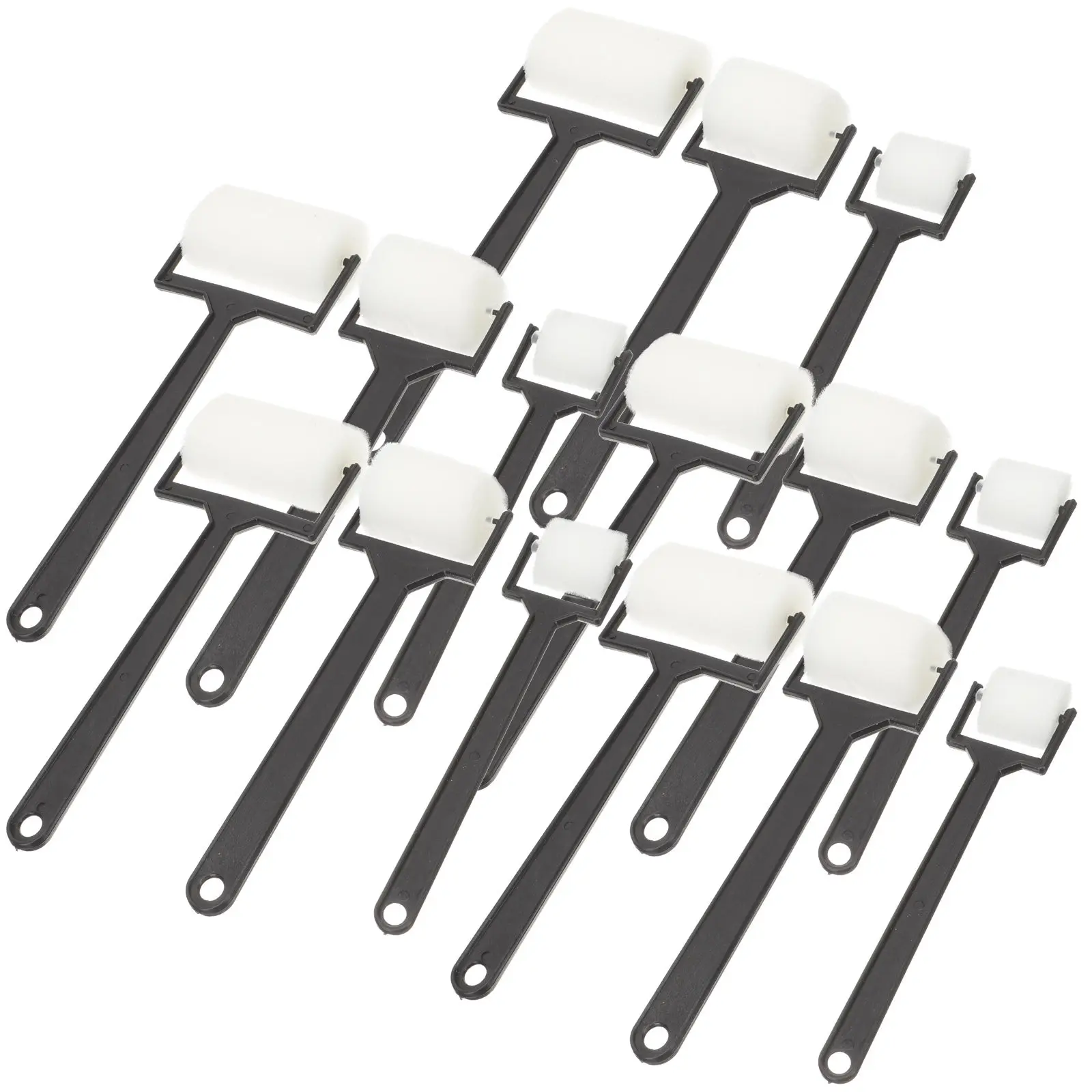 15Pcs 스폰지 페인팅 브러쉬 세트 강력한 구조 쉽게 건조되는 재사용 가능한 미술 도구 그림 공예 미취학 아동 미술용