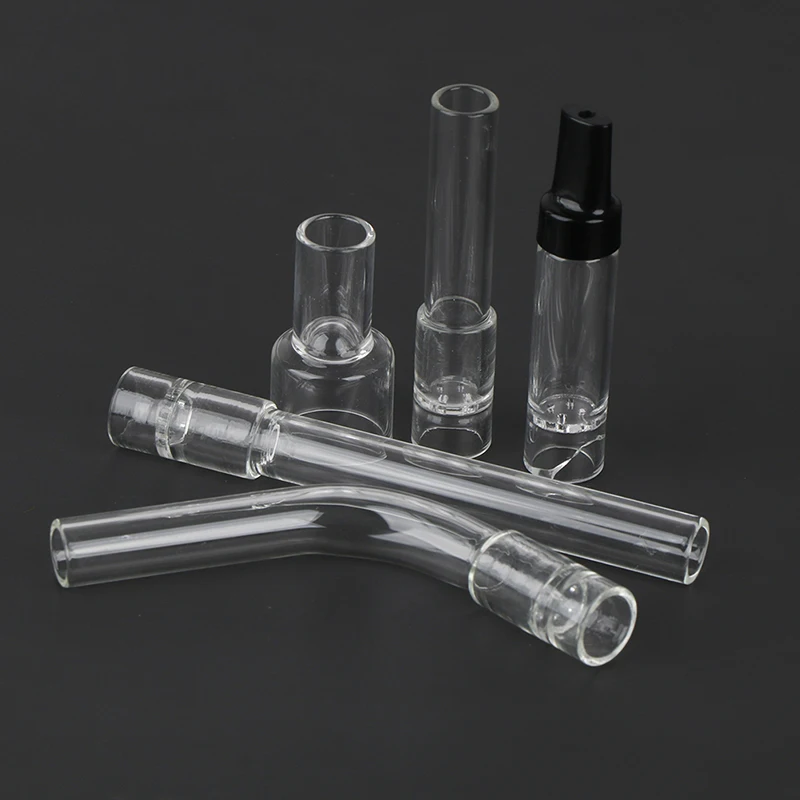 Glass Aroma Tube Stem Mouthpiece For Arizer Air Solo Bent Straight Glass Replacement Stem
