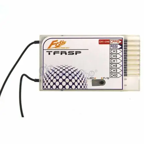 Frsky Tfrsp 10Ch Radio Futaba Fasst Ricevitore Compatibile Con Cppm Rssi 6Ex, 7C,Tm-7, 8,T8Fg, T10C, Tm-10,T10Cg, T12Z, T12Fg,Tm-14,