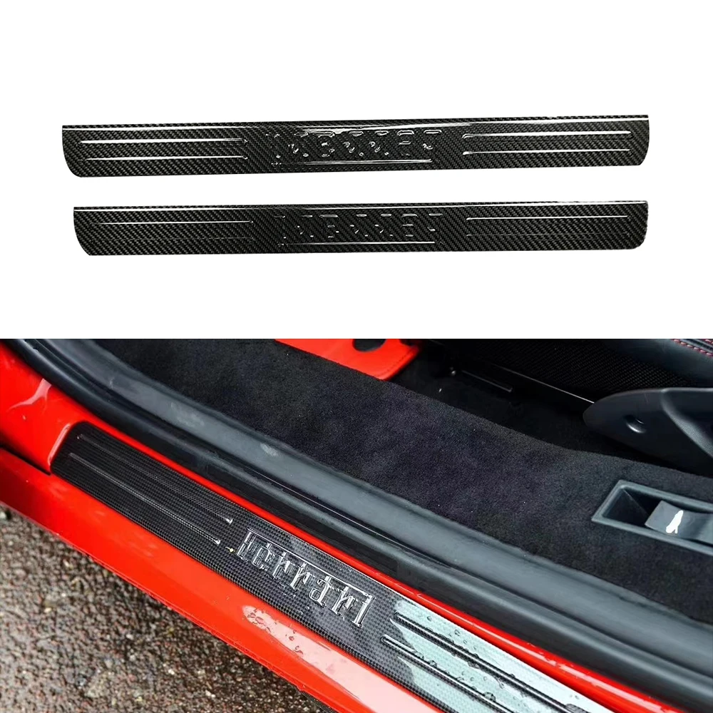 For Ferrari SF90 Genuine Dry Carbon Fiber Package Corner Track Version Rear Wing Seat Threshold Strip Body Kits Customizable