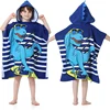 New Childrens Bath Towel Cartoon Print Cape Hooded Beach Bathrobe Soft Breathable Absorbent Quickdrying Bath Towel Robe 3