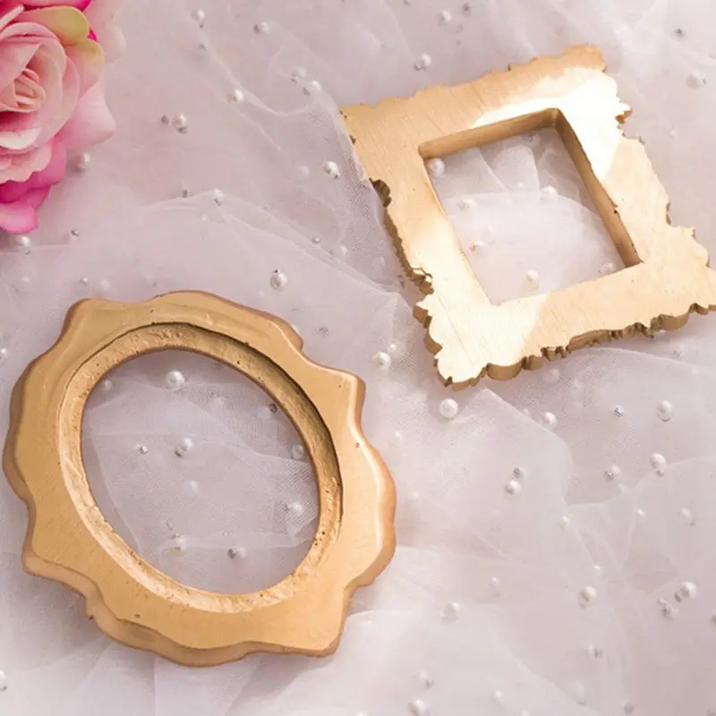 INS Golden Retro Photo Frame Ornaments Vintage Small Jewelry Positioning Frame Jewelry Display Props Home Decoration photo frame,wood canvas frame,wood photo frame,wood frame,wood picture frame,art frames
